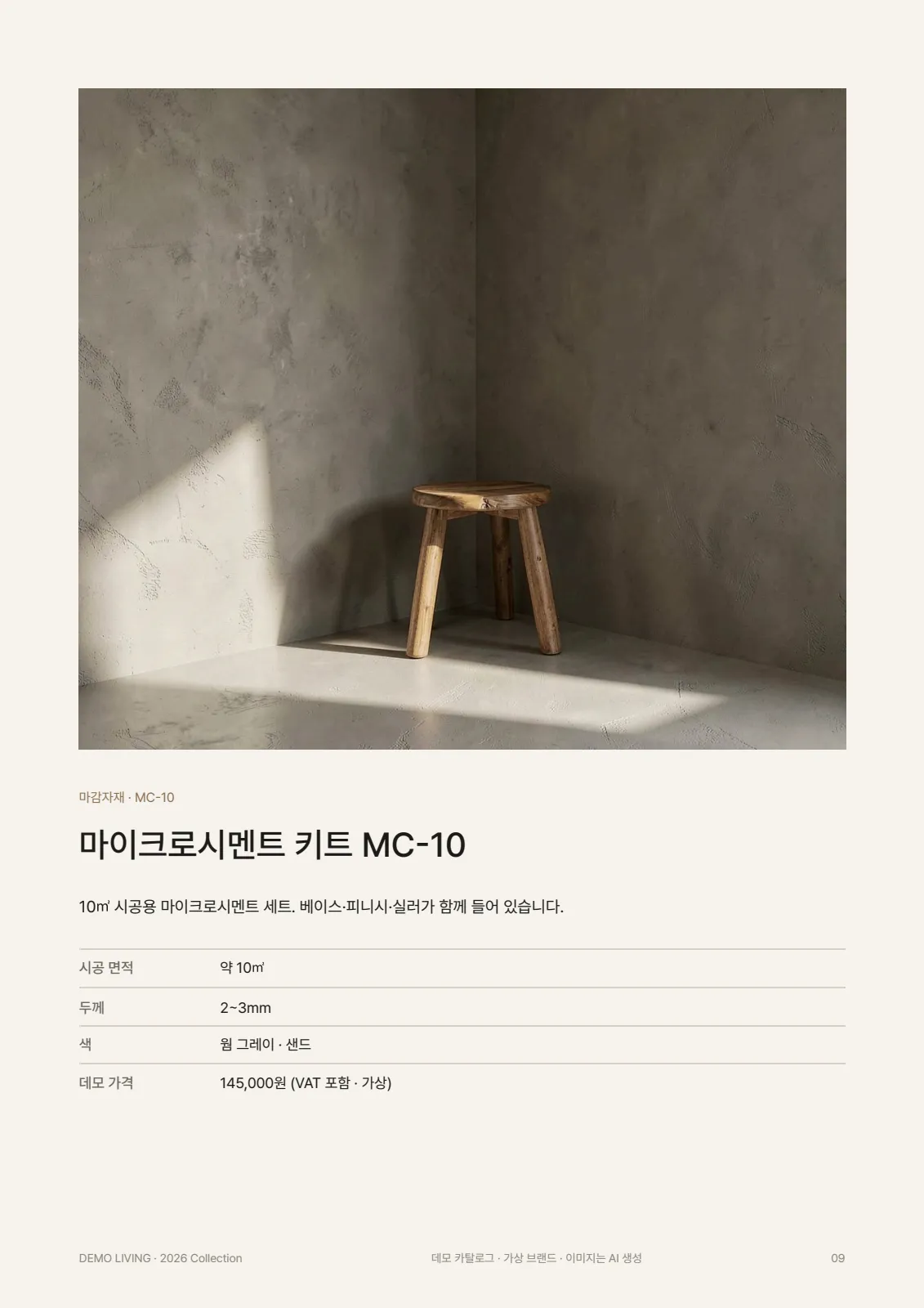 DEMO LIVING 2026 컬렉션 9쪽